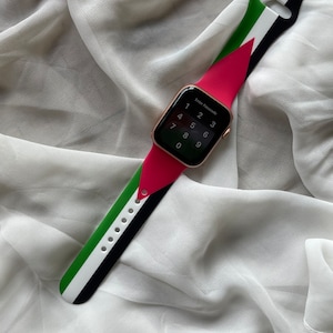 Palestine kufiya Apple Watch band silicone