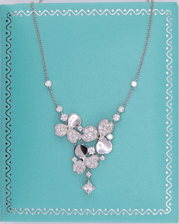 Tiffany & Co. Platinum Diamond Paper Flowers Charm Bracelet - 950 Platinum  Charm, Bracelets - TIF194022 | The RealReal