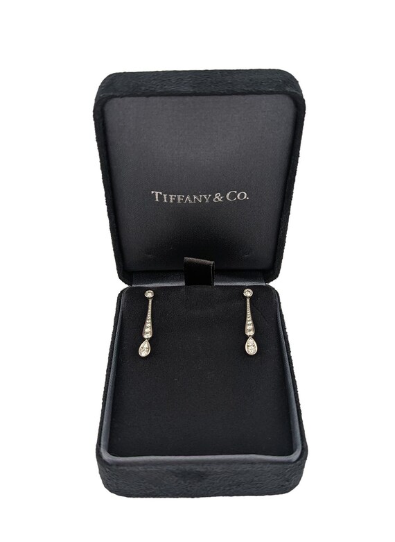 Tiffany & Co. Platinum and Diamond Dangle Earrings