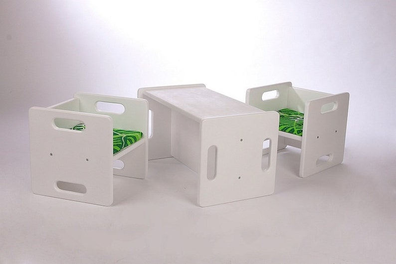 Childrens table and chair set 21 Etsy