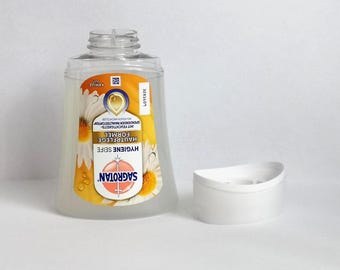 Nachfüllbare Seifenflasche, kompatibel mit Sagrotan No-Touch System, wiederverwendbar, mit Drehverschluss, plastikreduzierend!