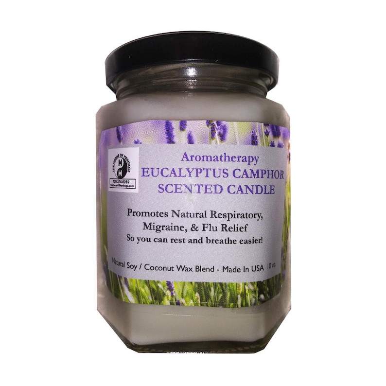 Allergy Sinus Flu and Cough Relief Scented Candle Etsy