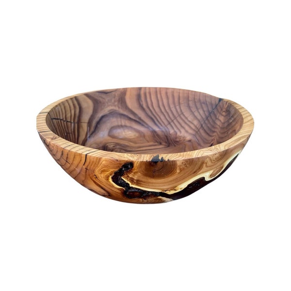 Olive Wood Salad Bowl Etsy