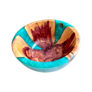 Custom Wood and Resin Fruit Bowl
