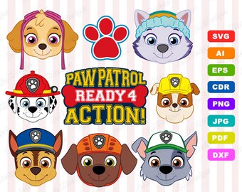 Download Free Paw Patrol Chase Svg Etsy SVG Cut Files