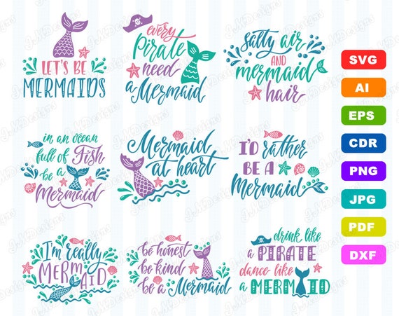 Free Free 153 Mermaid Word Svg SVG PNG EPS DXF File