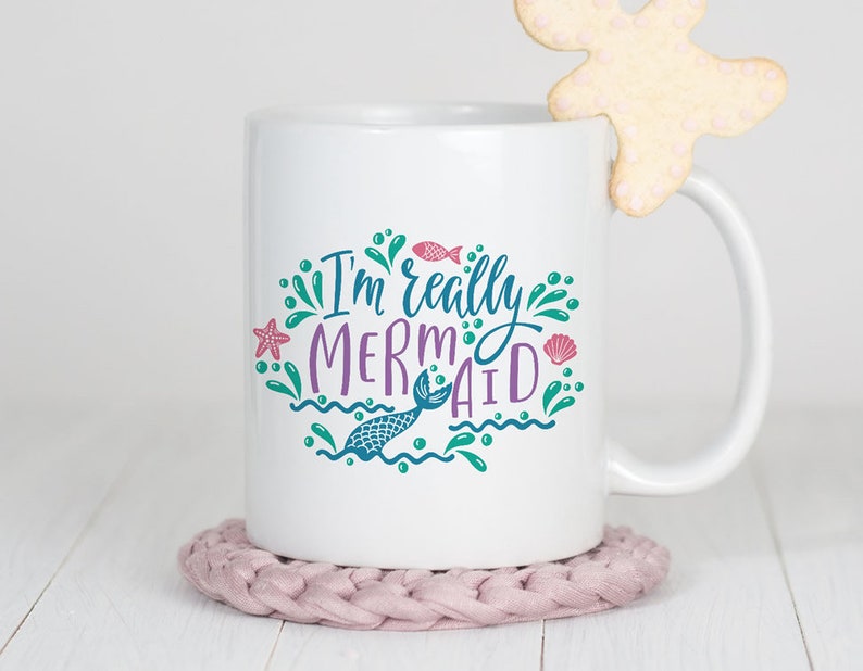 Download Mermaid Tail Word Text svg Design SVG dxf EPS AI cdr | Etsy