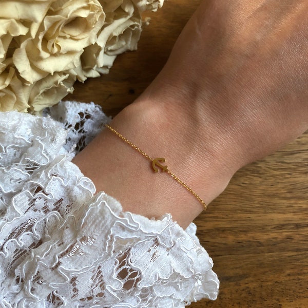 Anker Armband.gold,filigran,Freundschaftsarmband,maritim, Geburtstagsgeschenk,beste Freundin,Geschenk Trauzeugin,Geschenk Muttertag