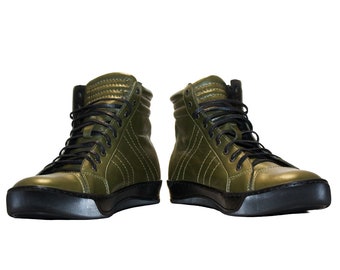 Modello Userro - Handmade Men's Shoes Italian Leather Green