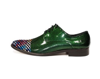 Modello Tytullo - Handmade Men's Shoes Italian Leather Green