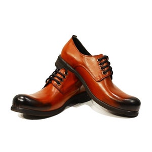 Modello Gerardo - Handmade Colorful Italian Men Shoes Brown