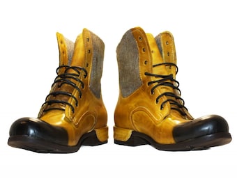 Modello Vanesso - Handmade Men's Shoes Italian Leather Yellow