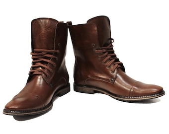 Modello Larotte - Handmade Colorful Italian Men Shoes Brown