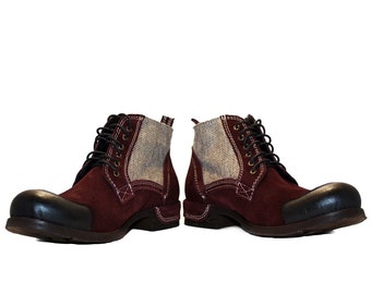 Modello Obello - Handmade Men's Shoes Italian Leather Burgundy