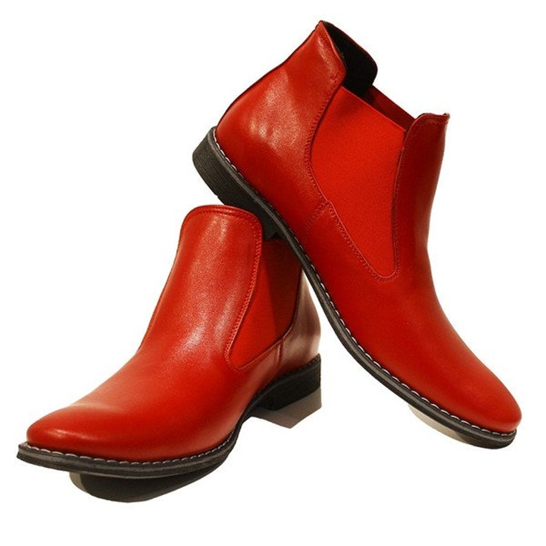 Modello Rosso Fait Main Chaussures italiennes de couleur image 1