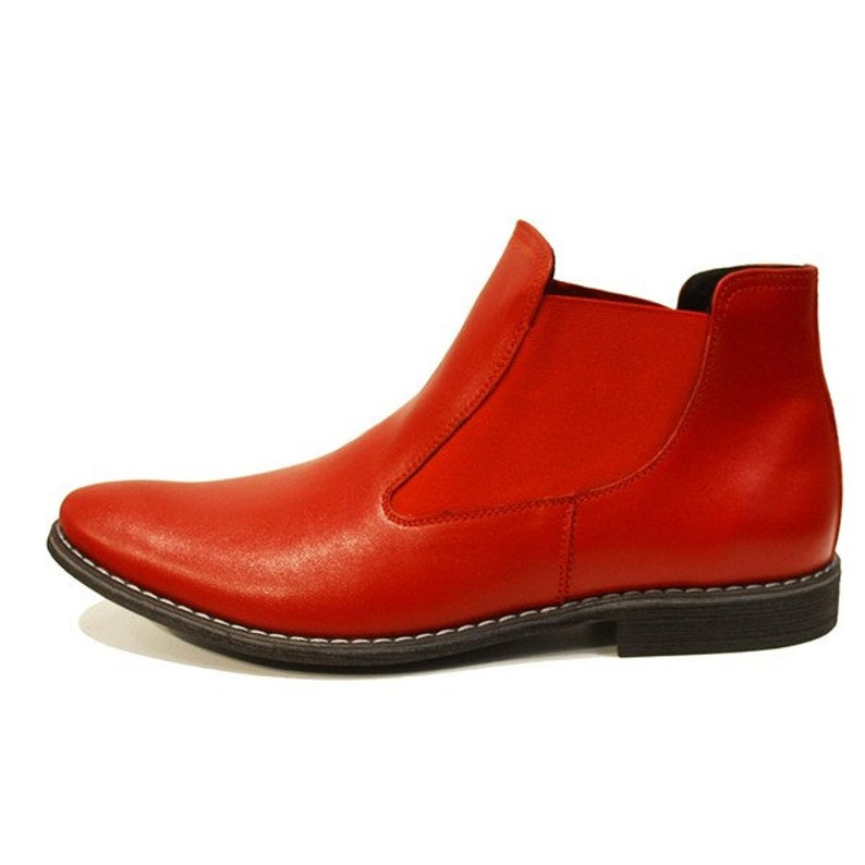 Modello Rosso Fait Main Chaussures italiennes de couleur image 3