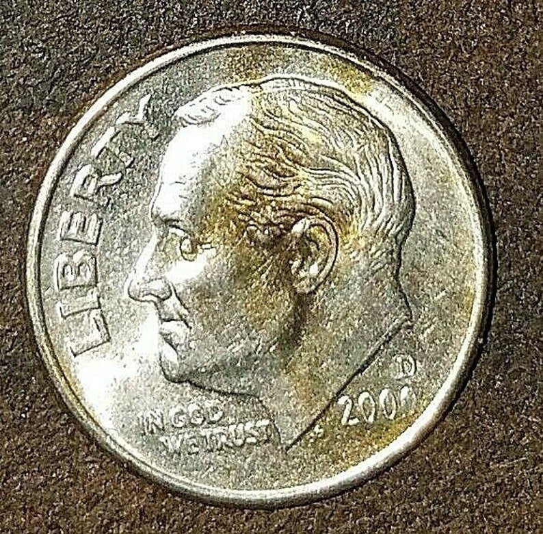 2000 D 10c Dime Mint Error Copper Mixed Both Sides Rare Error. Etsy