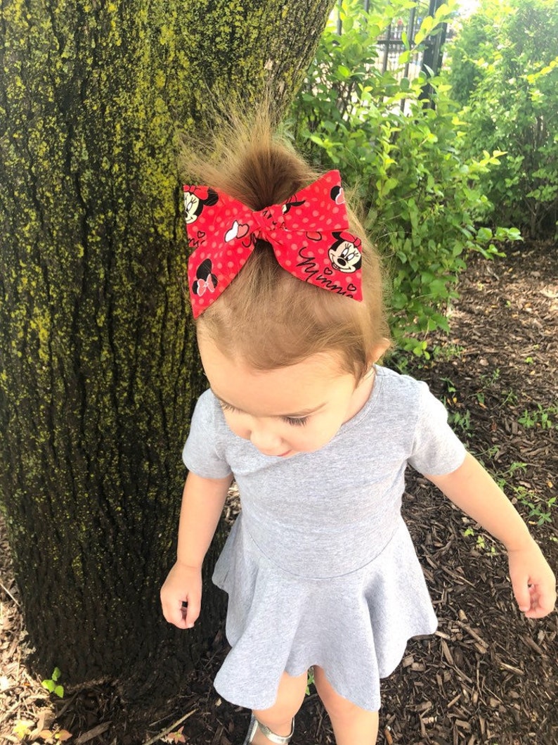 Red Minnie Mouse Bow Minnie Mouse Bow Minnie Mouse Schoolgirl Bow