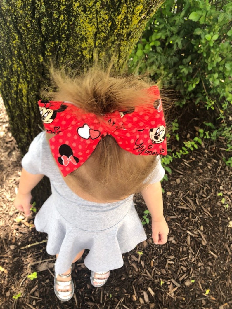 Red Minnie Mouse Bow Minnie Mouse Bow Minnie Mouse Schoolgirl Bow