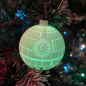 Death Star Christmas Ornament STL Litho Star Wars 3D File