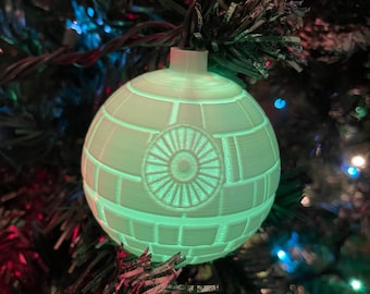 Death Star Christmas Ornament STL Litho Star Wars 3D File