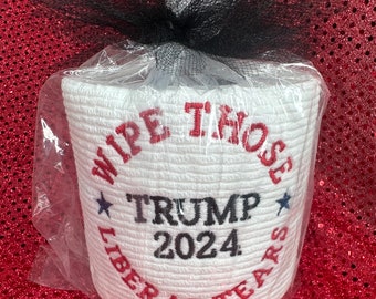 president trump toilet paper. gag gift. Donald trump for president 2024. republican gift. . Trump train. Funny christmas. White elephant