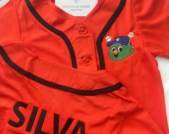 Embroidered Orbit Houston Baseball Jersey