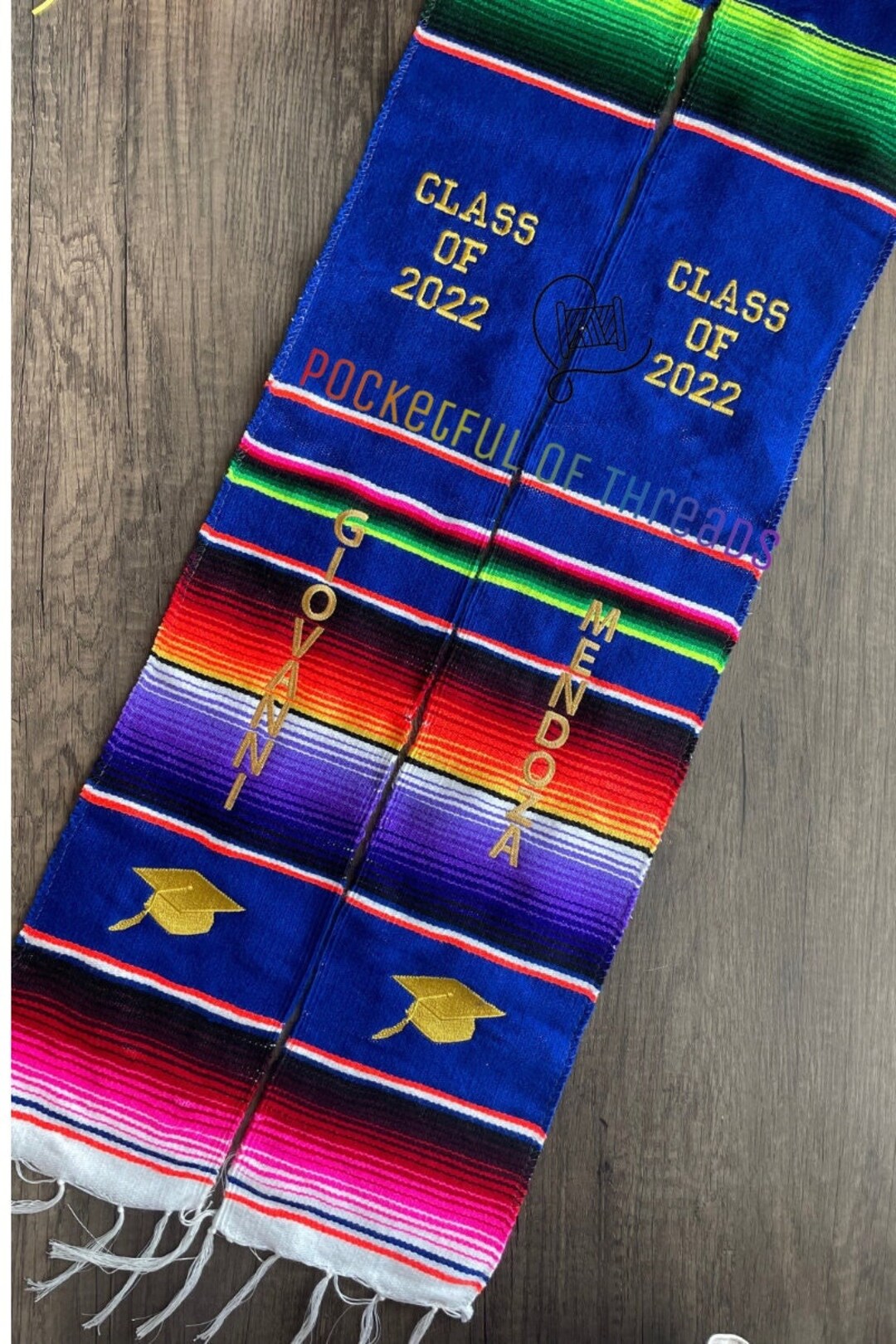 Custom Serape Graduation Stole Mexican Graduation Stole Etsy