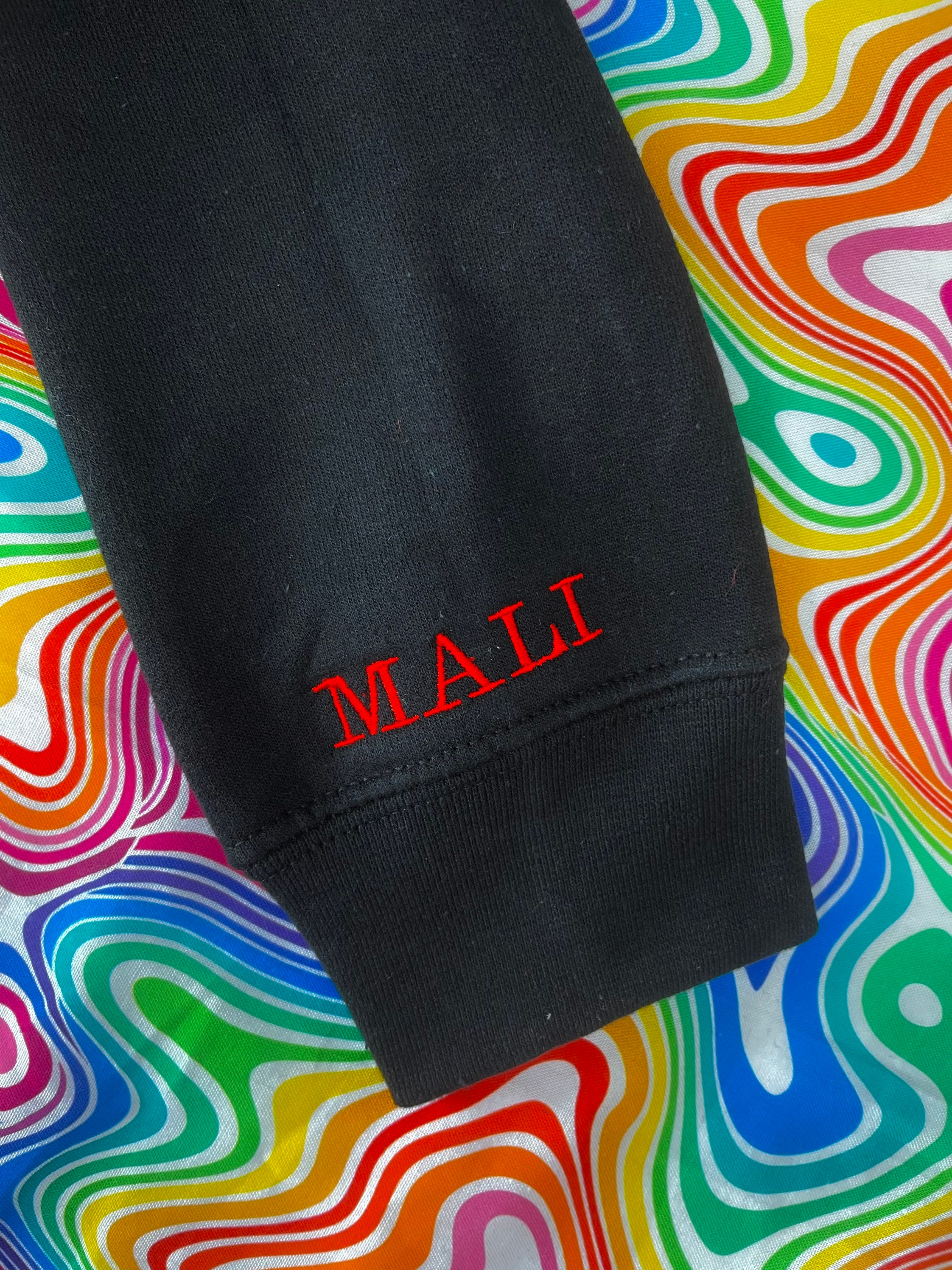 Custom Embroidered Sweatshirt Custom Sleeve Sweatshirt - Etsy