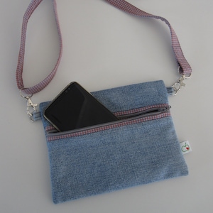 kleine Umhängetasche aus Jeansstoff | upcycling