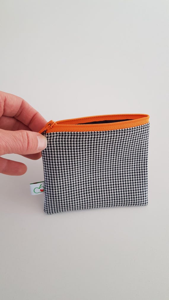 Small universal bag with houndstooth pattern | upcycled