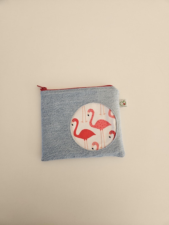 Cosmetic bag made of denim I upcycled