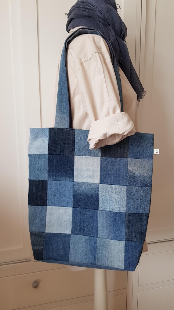 Shopper made of denim | Patchwork I upcycling