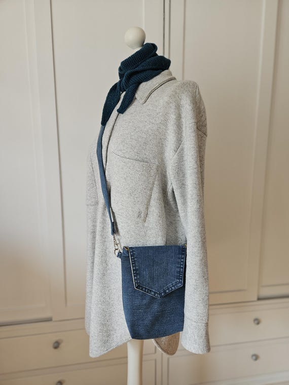 Denim bag | Shoulder bag | Crossbody bag | Blue | Upcycled