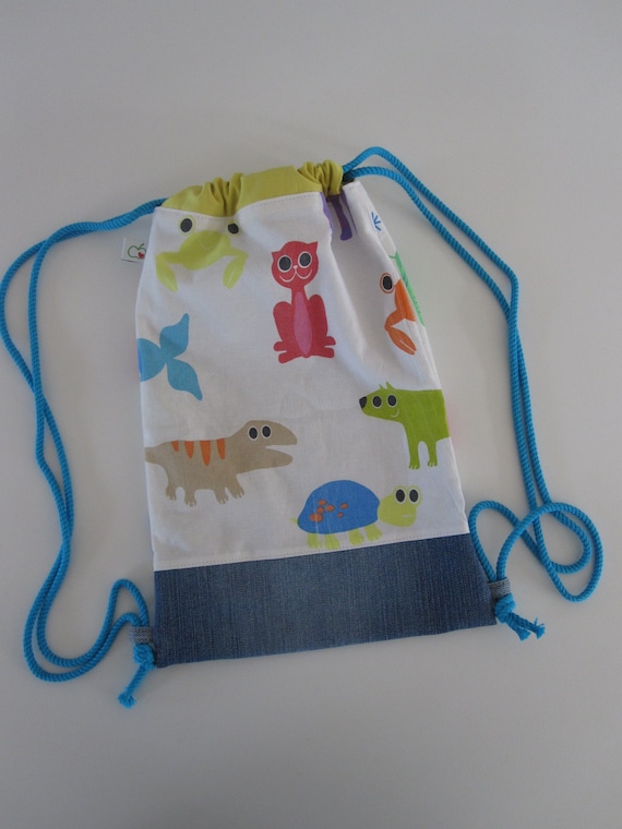 Gym bag for children | upcycling | mythical creatures