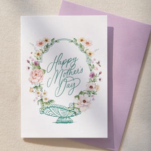 Mum's Flower Basket - Mother's Day Card