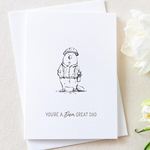 Tu es un bon père de mère - Castor Carte de vœux