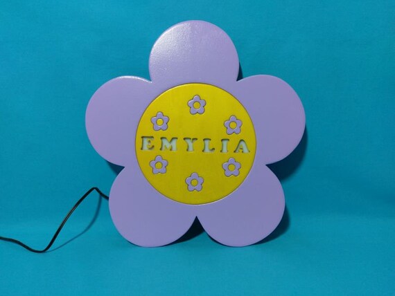Nachtlicht Schlummerlampe Blume Wandlampe Etsy