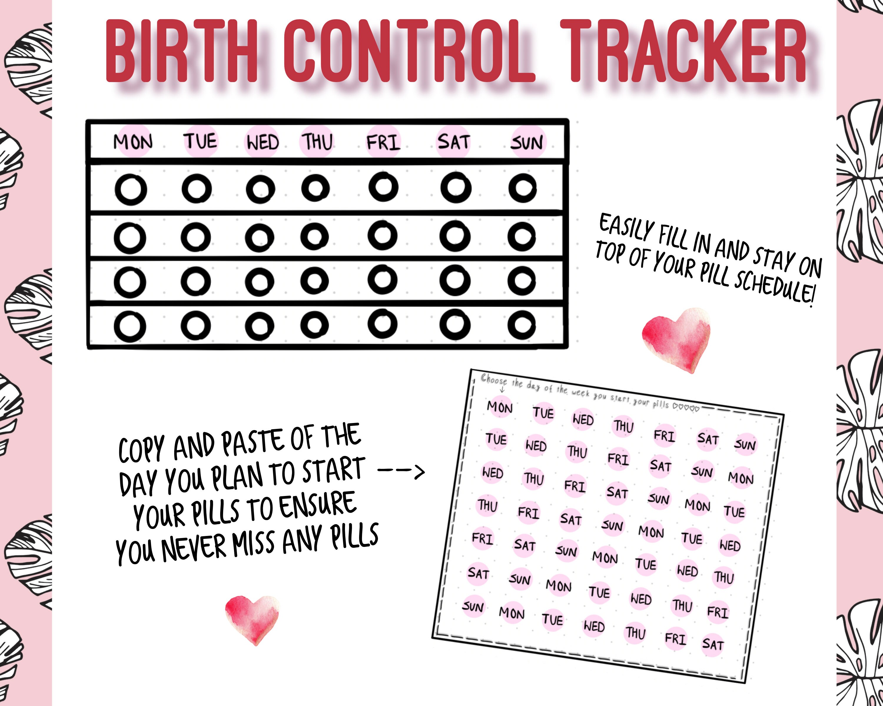 Birth Control Tracker for GoodNotes 5 | Etsy