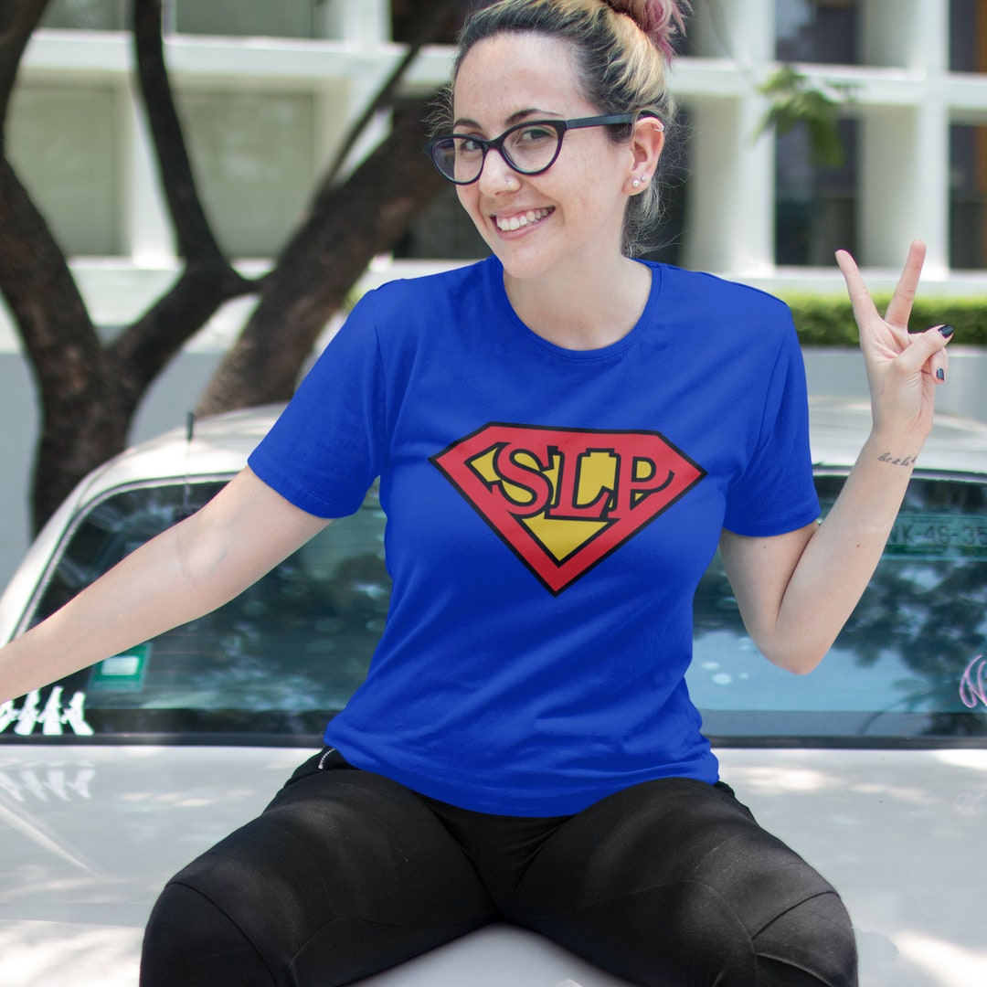 SLP Superhero Shirt (speech Therapist Shirt, Speech Therapy Hero, Gift ...