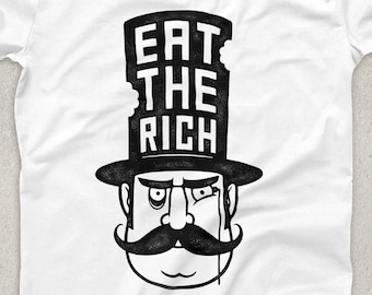 Eat the Rich Ringspun T-SHIRT / Politics / Socialism / Left Wing