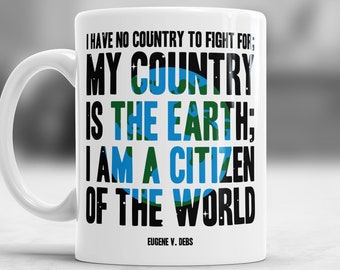 Taza de mi país / Política / Cita / Eugene Debs / Café