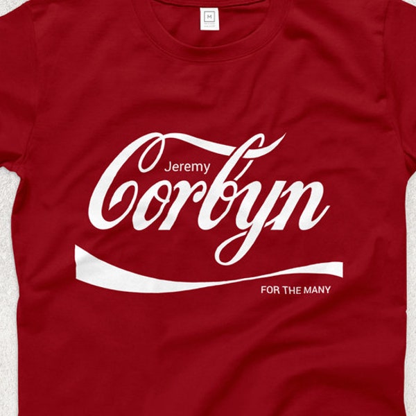 Corbyn Cola Ringspun T-SHIRT / Politics / For the Many / Labour Party / Socialism / Jeremy Corbyn