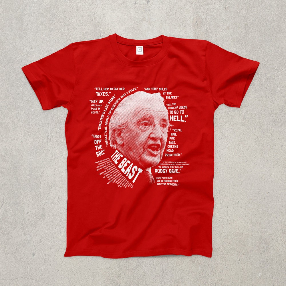 Image of The Beast Ringspun T-Shirt/Politics Dennis Skinner Labour Party Socialism