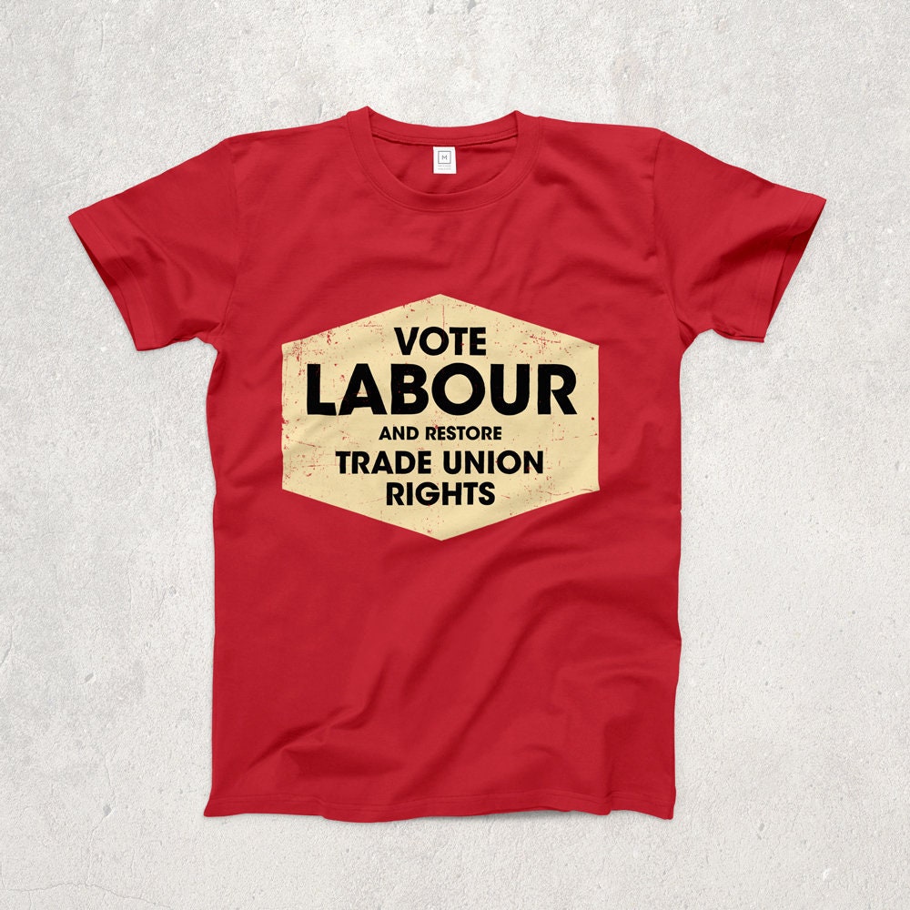 Image of Labour Trade Union Rights Ringspun T-Shirt/Politics Vote