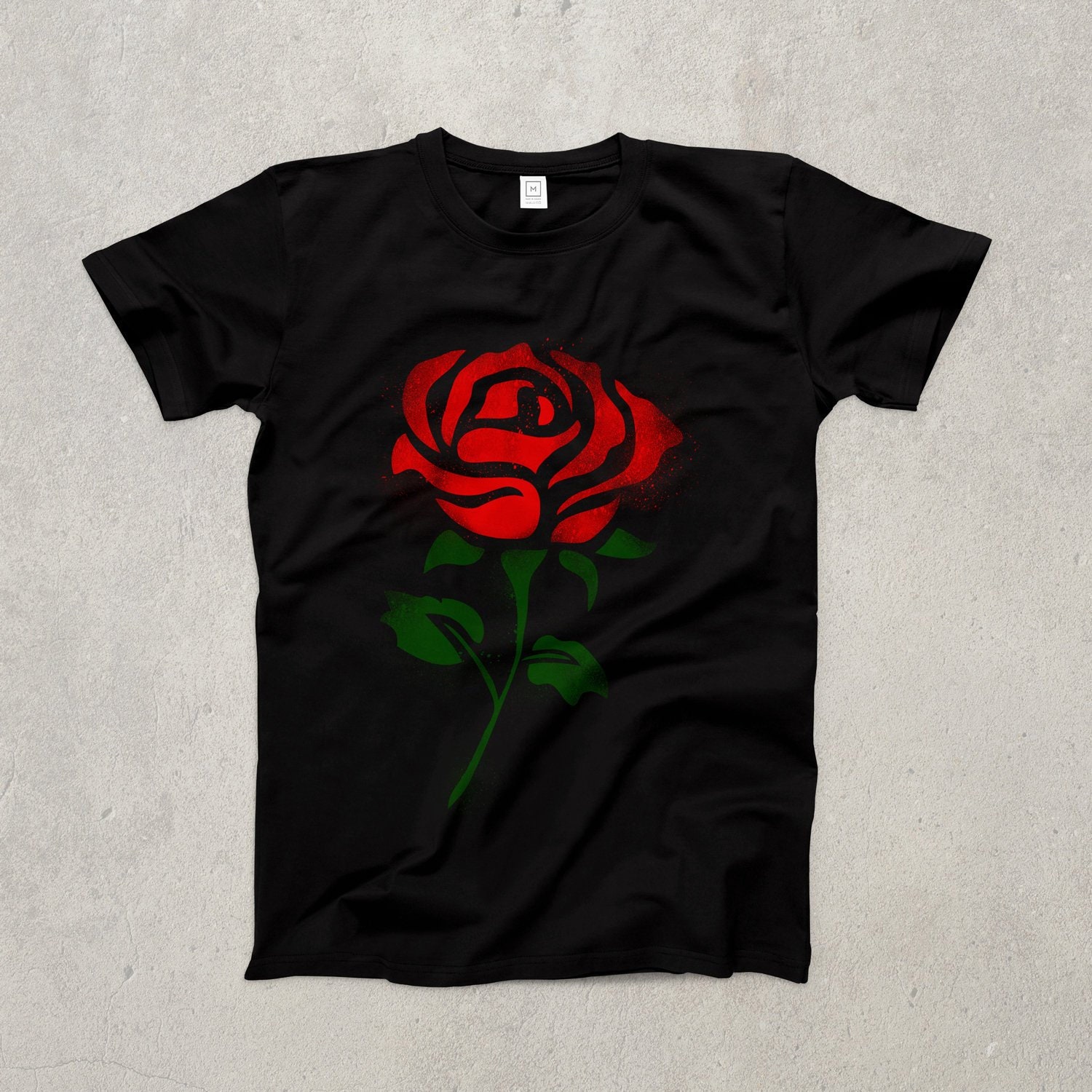 【Raucohouse】Flower spray printing over t-shirt Flower spray printing over t-shirt - Raucohouse | 60