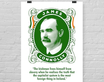 James Connolly Giclée POSTER / A1 / A2 / A3 / A4 / Irish Republican / Irish Hero / Ireland