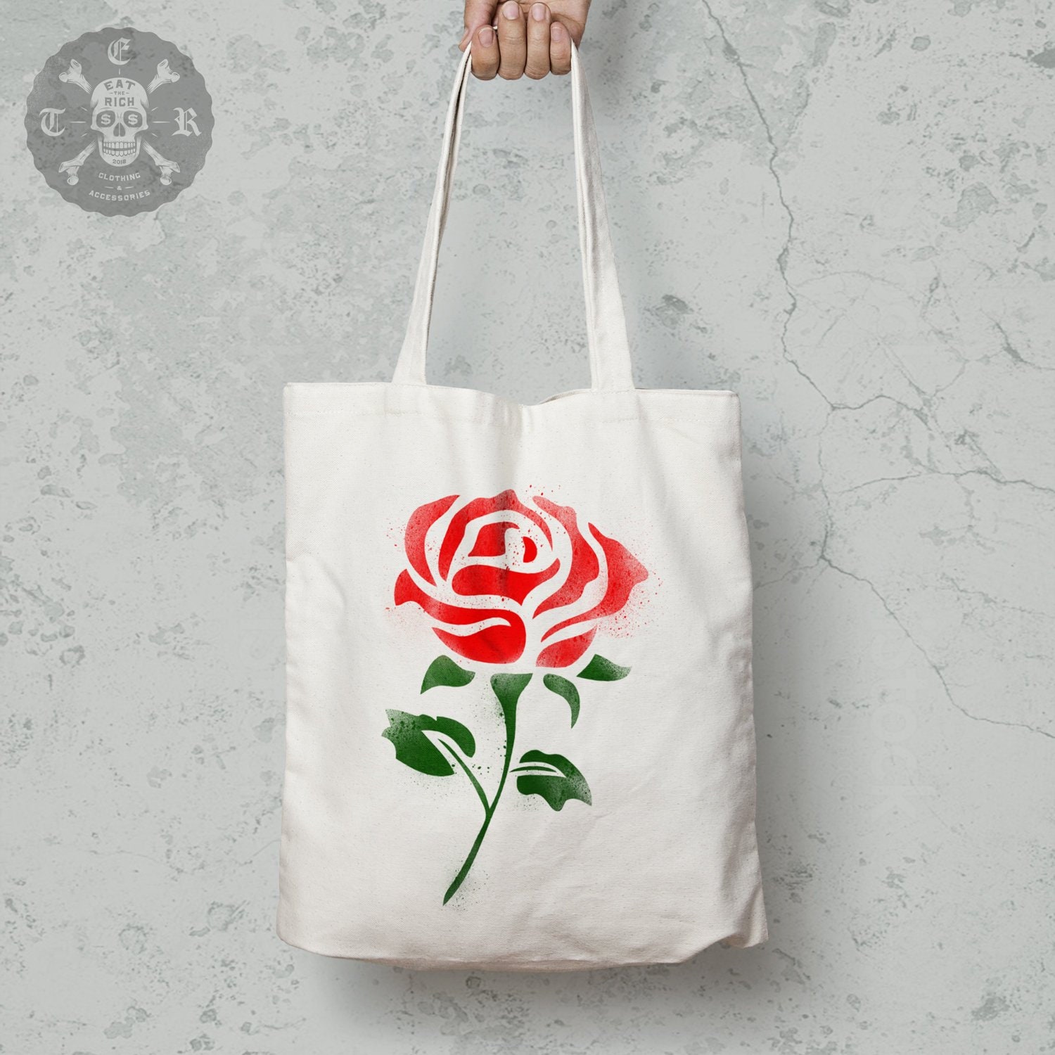 Rose tote top
