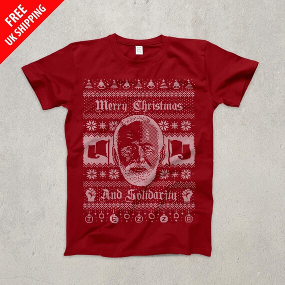 Jeremy Corbyn Christmas Ugly Sweater Ringspun T-SHIRT Politics