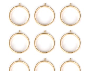 oval open Back Bezel setting 22 x 30 MM Metal Charms Backless Resin jewelry diy
